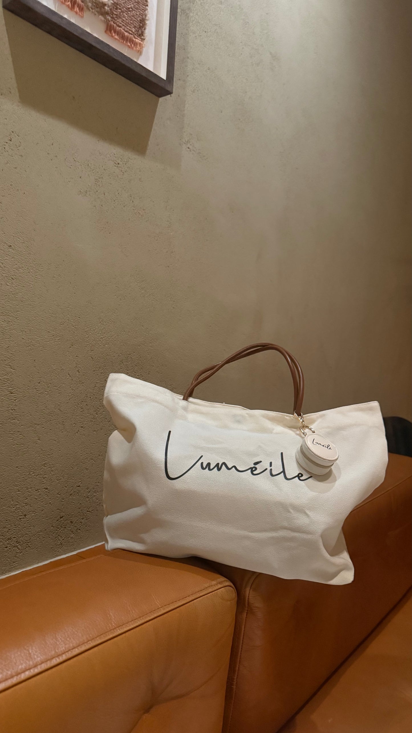 マチつきロゴトートバッグ|Luméile de jour