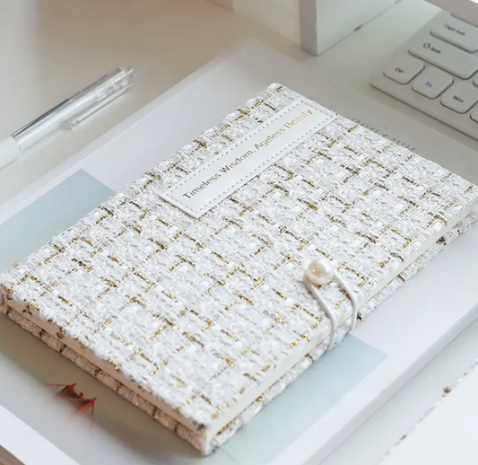 ツイードノートwhite