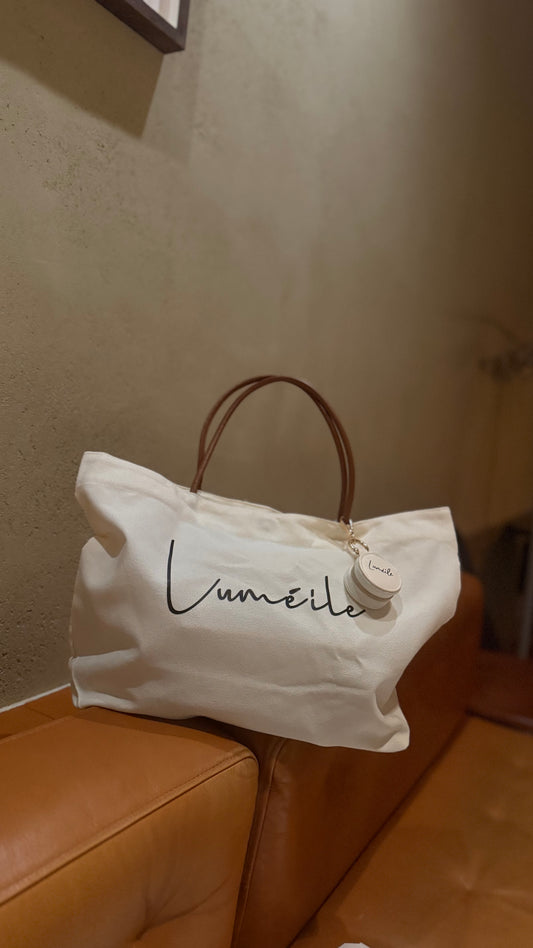 マチつきロゴトートバッグ｜Luméile de jour